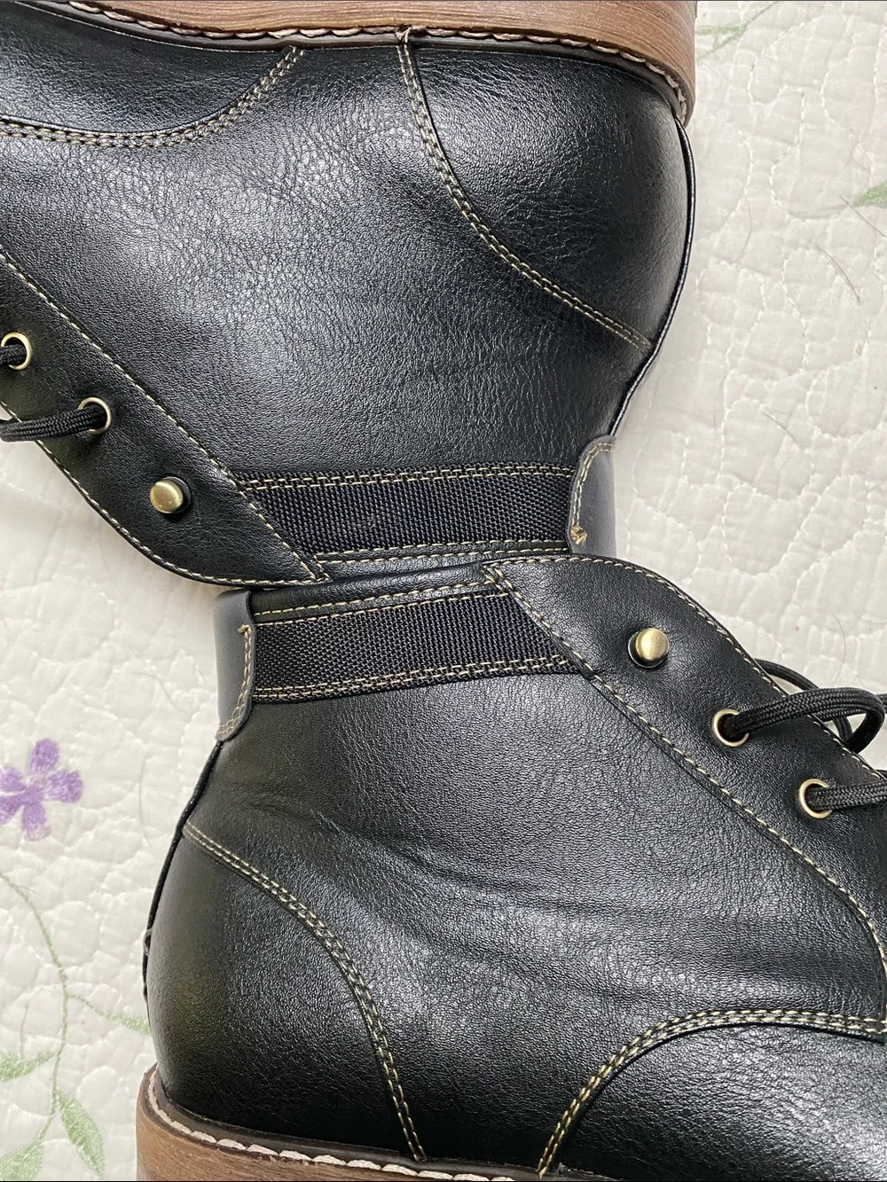Men's Hawker Rye Black Frausen Leather Chukka Boots - size 11.5